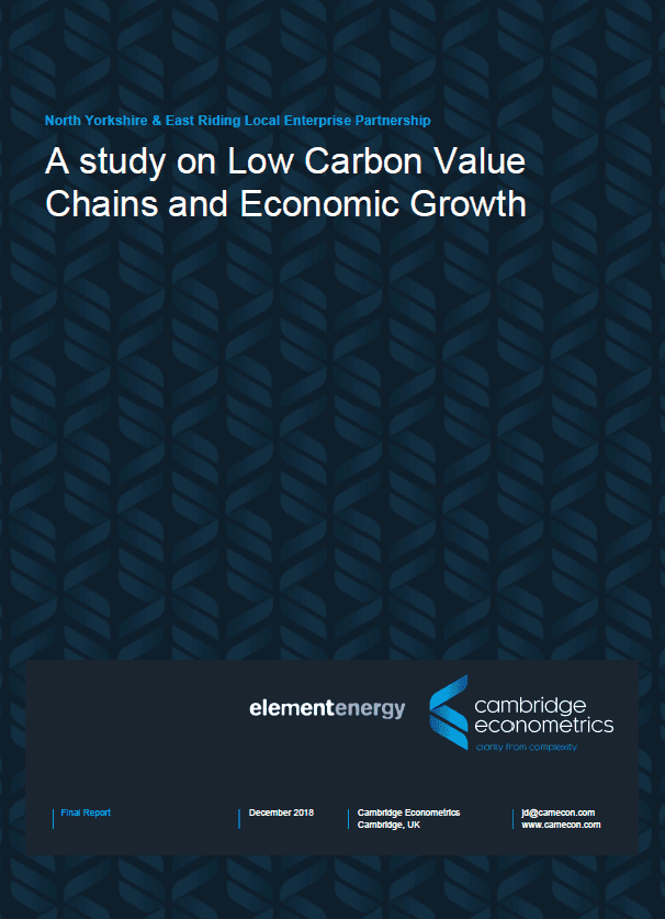 study on Low Carbon Value Chains and Economic Growth