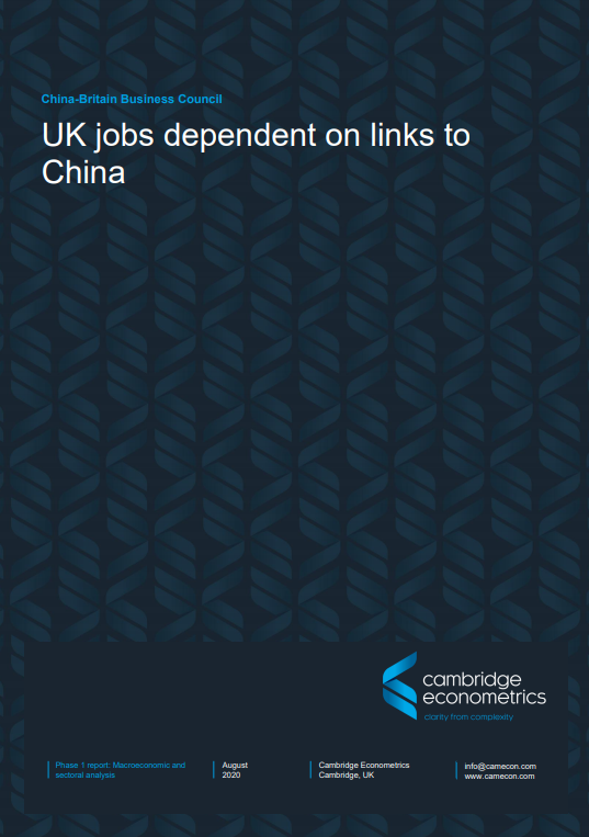 UK jobs dependent on links to China