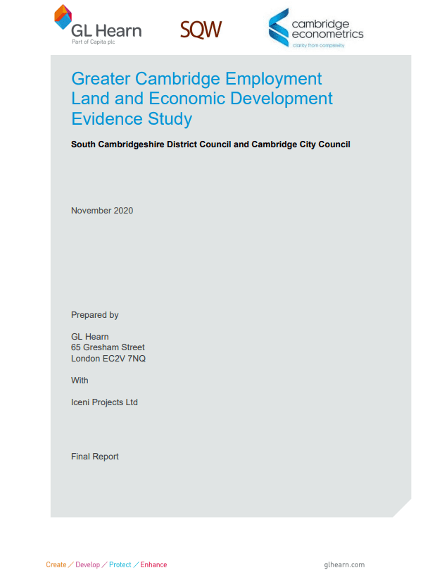Greater Cambridge Employment Land and Economic Development Evidence Base